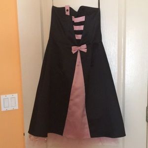 Jessica McClintock black and pink formal dress